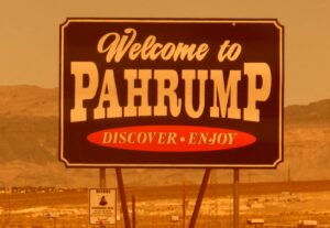 welcome to pahrump sign